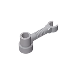 GOBRICKS GDS-1297 Bar 1 x 3 with Clip and Stud Receptacle - YWOBB