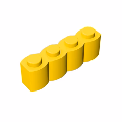 GOBRICKS GDS-1079 Modified 1 x 4 with Log Profile - YWOBB