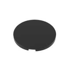 GOBRICKS GDS-21071 Tile Round 4 x 4 with Bottom Stud Holder - YWOBB