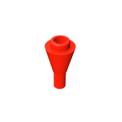 GOBRICKS GDS-1138 Cone 1 x 1 Inverted with Bar - YWOBB