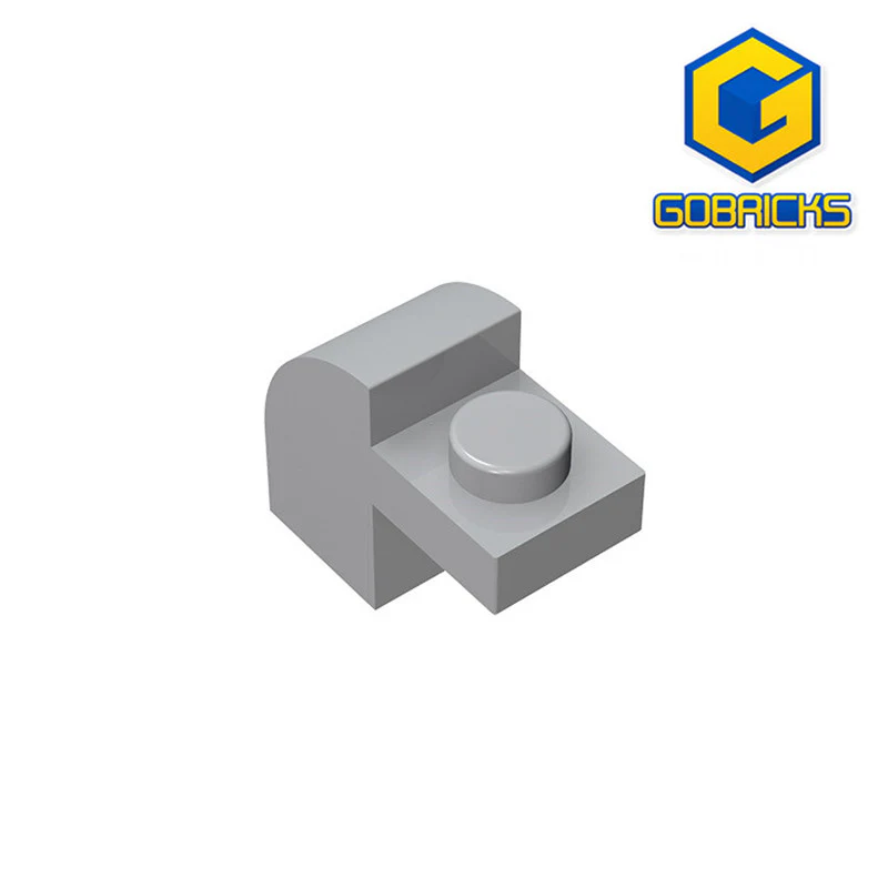 GOBRICKS GDS-654 Curved 2 x 1 x 1 1/3 with Recessed Stud - YWOBB