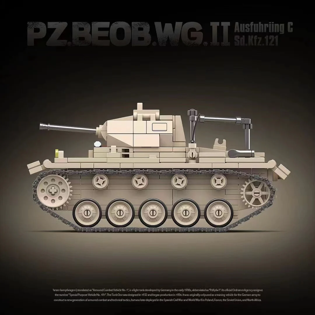 Quan Guan 100275 WWII PZ.BEOB.WG II Ausfuhriing C Sd.Kfz.121 - YWOBB