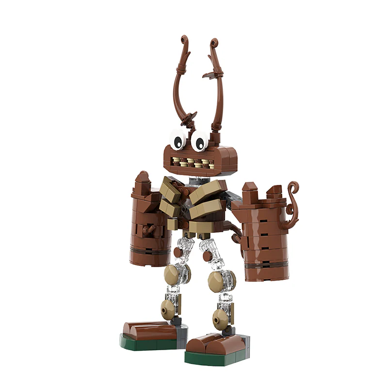 GOBRICKS MOC A0503Y06 My Singing Monsters-Wood monster - YWOBB