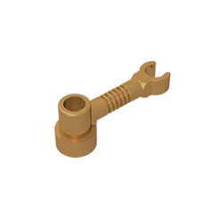 GOBRICKS GDS-1297 Bar 1 x 3 with Clip and Stud Receptacle - YWOBB