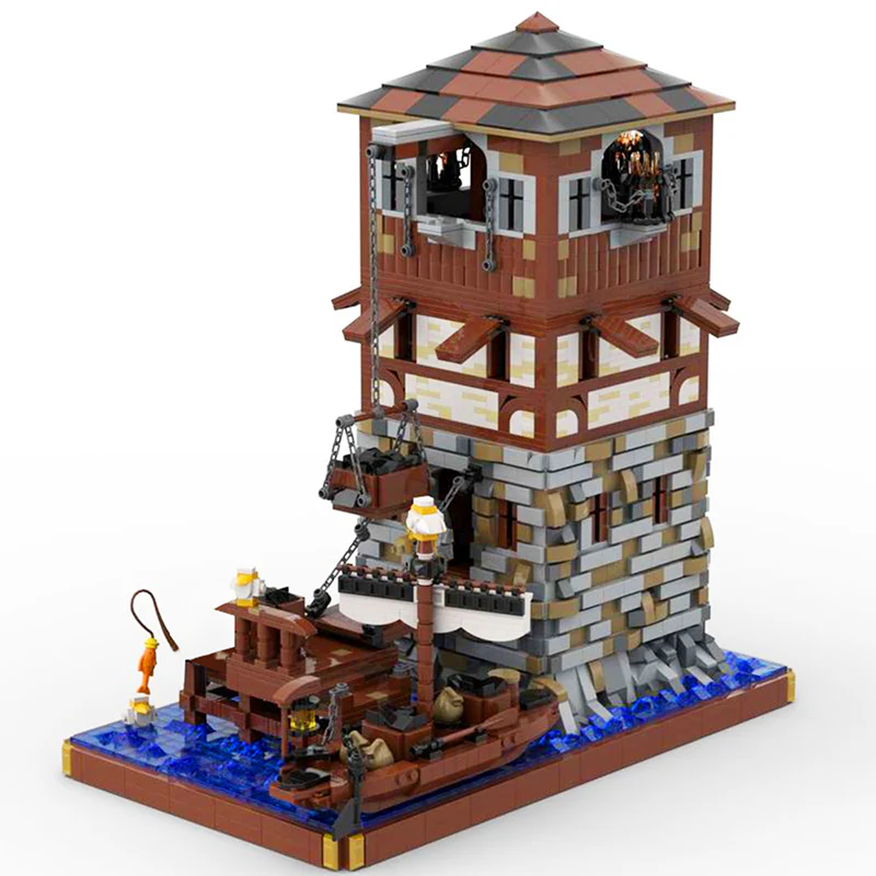 GOBRICKS MOC 126224 Medieval lighthouse - YWOBB