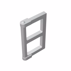 GOBRICKS GDS-792 Pane for Window 1 x 2 x 3 with Thick Corner Tabs - YWOBB