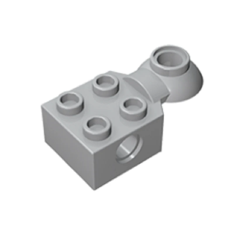 GOBRICKS GDS-1089 Brick Modified 2 x 2 with Pin Hole, Rotation Joint Ball Half - YWOBB
