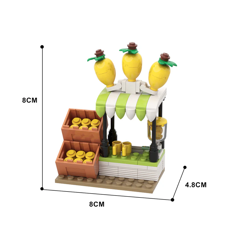 GOBRICKS MOC 136372 Lemonade Stand - YWOBB