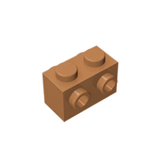 GOBRICKS GDS-648 Modified 1 x 2 with Studs on 2 Sides - YWOBB