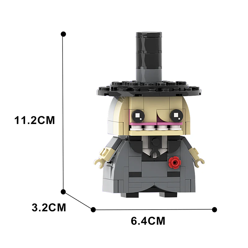 GOBRICKS MOC 162663 Mayor of Halloweentown (Nightmare Before Christmas) - YWOBB