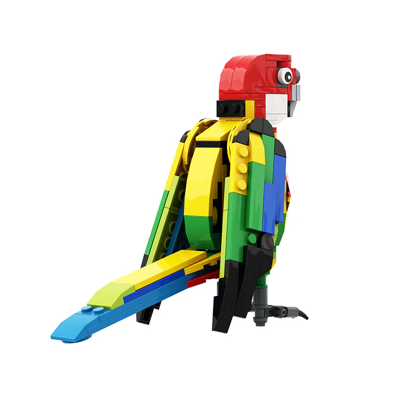 GOBRICKS MOC 143358 Eastern Rosella parrot - YWOBB