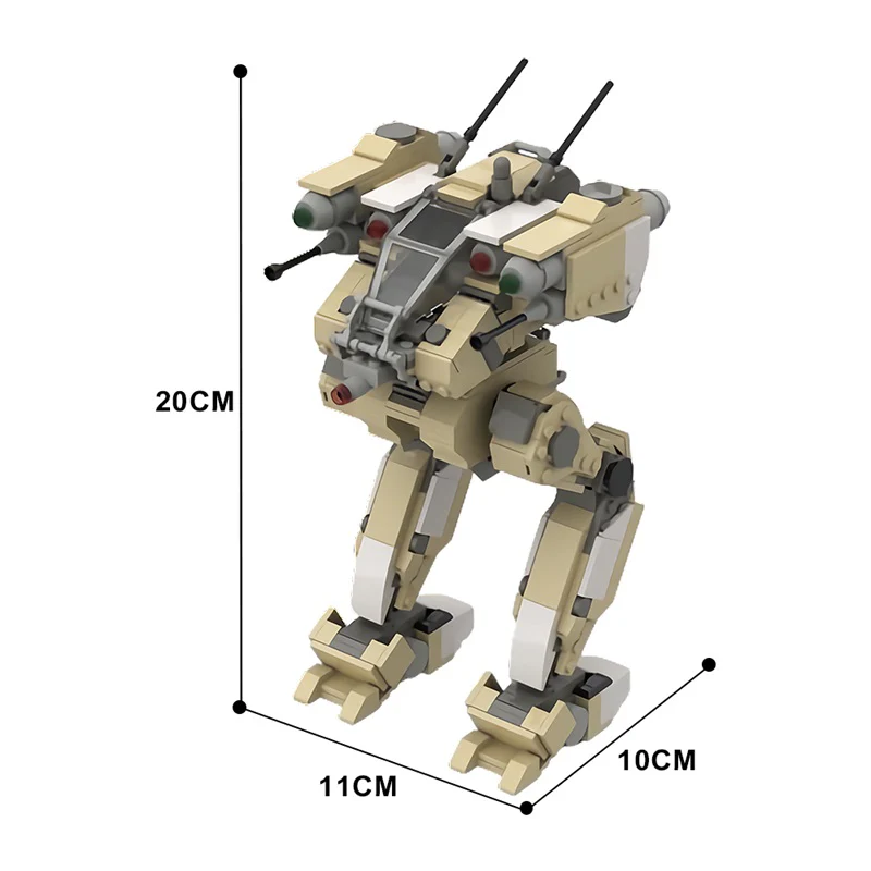GOBRICKS MOC 171663 Flea Battlemech (desert camo) - YWOBB