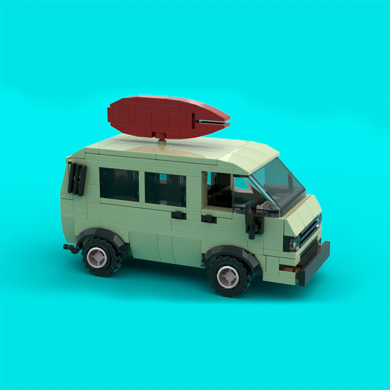 MOC 101026 Surfer Boy Pizza Van - YWOBB