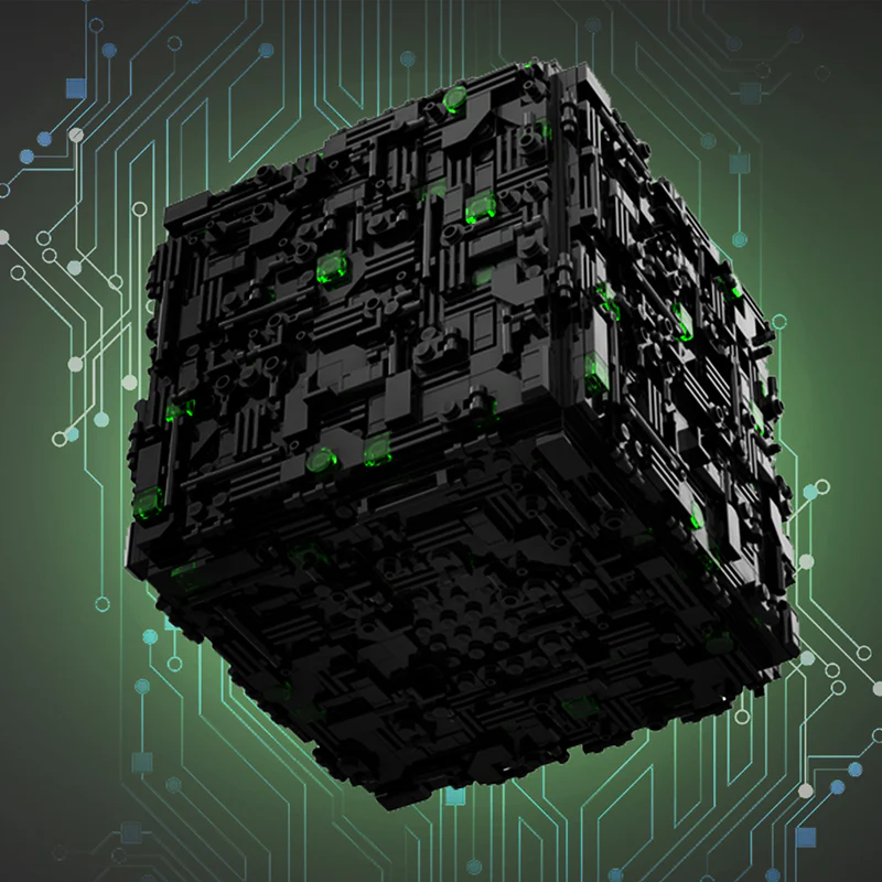 GOBRICKS MOC 112646 Borg Cube (micro) - YWOBB