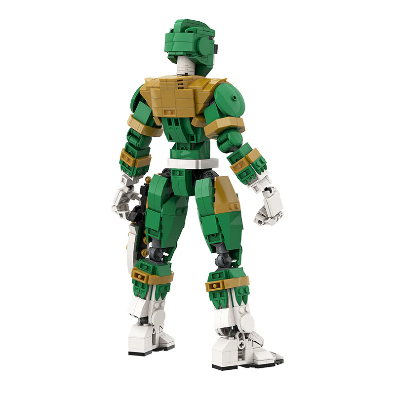 GOBRICKS MOC A1037 Green Ranger - Power Rangers - YWOBB