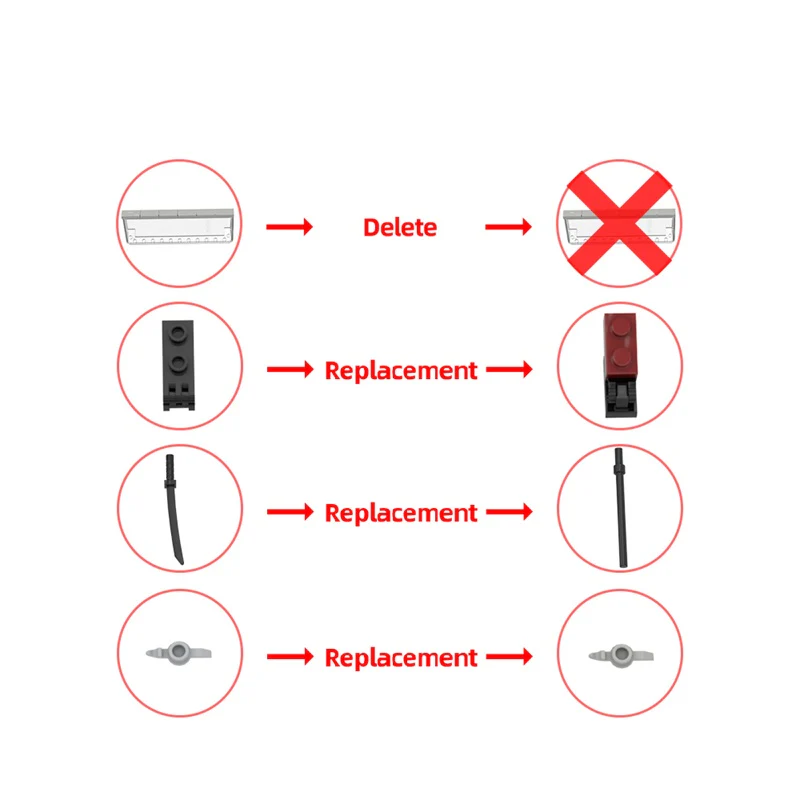 GOBRICKS MOC 159333 Pontiac Bonneville 1966 Dark Red - YWOBB