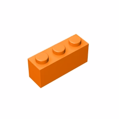 GOBRICKS GDS-533 Brick 1 x 3 - YWOBB