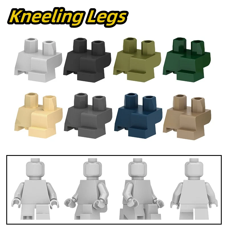 ARM 079-086 Minifigures Kneeling Legs - YWOBB