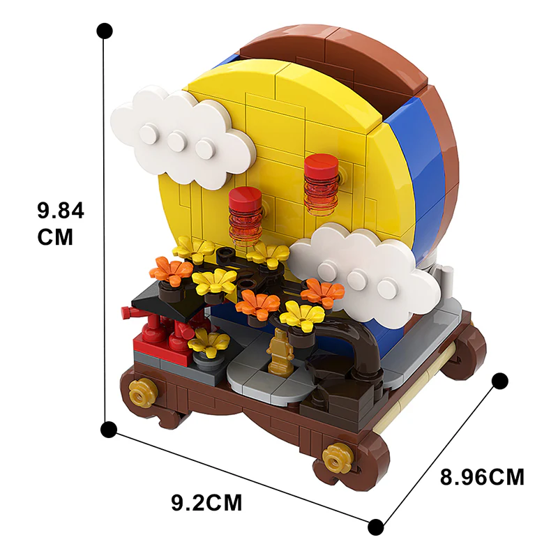 GOBRICKS MOC A0167 moon full moon - YWOBB