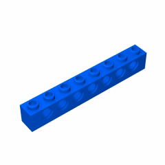 GOBRICKS GDS-627  Brick 1 x 8 with Holes - YWOBB