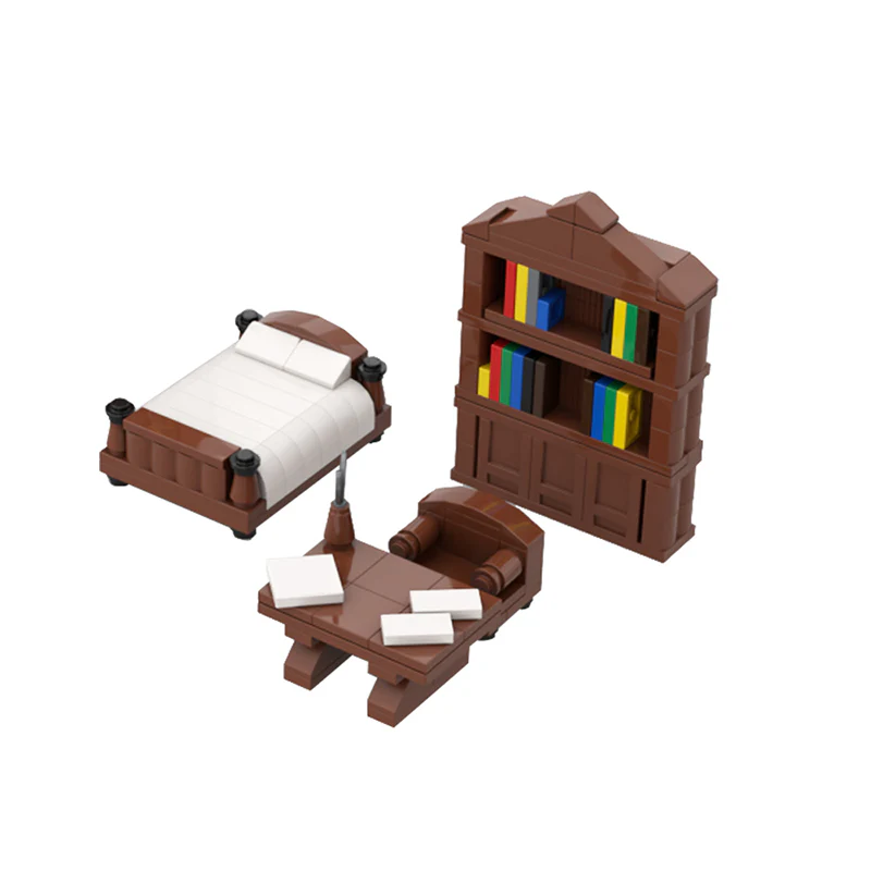 GOBRICKS MOC 142440 Old Bedroom - YWOBB