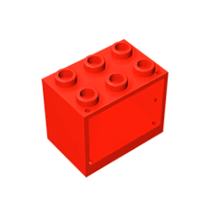 GOBRICKS GDS-1299 Cupboard 2 x 3 x 2 - Hollow Studs - YWOBB