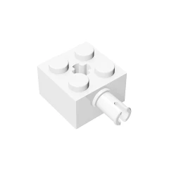 GOBRICKS GDS-953 Brick, Modified 2 x 2 with Pin and Axle Hole - YWOBB
