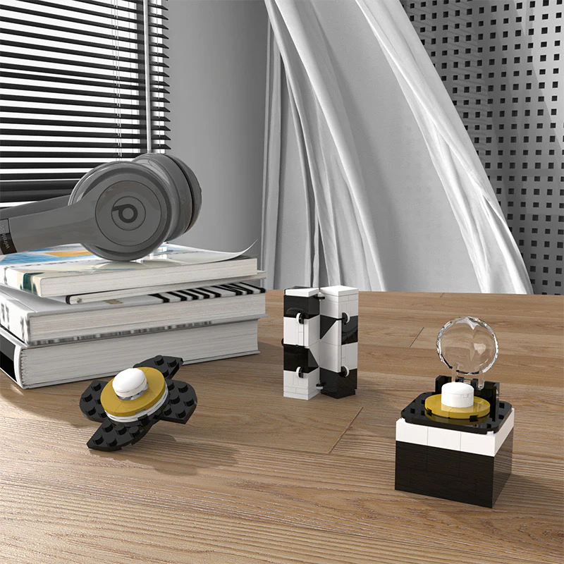 MOC C7797 Unzip The Three-Piece Fidget Spinner Infinite Cube - YWOBB