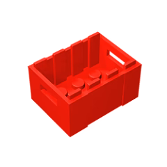 GOBRICKS GDS-1305 Crate 3 x 4 x 1 2/3 with Handholds - YWOBB