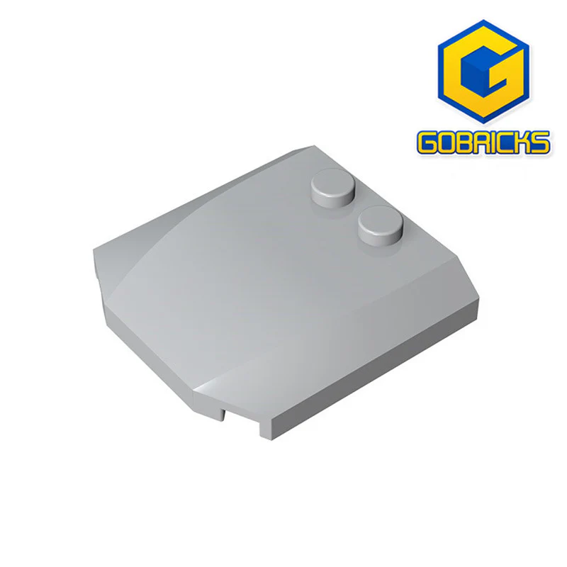 GOBRICKS GDS-1266 Wedge 4 x 4 x 2/3 Triple Curved - YWOBB