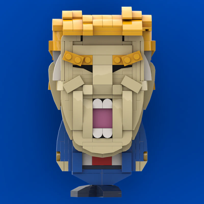 GOBRICKS MOC A1472Y01 Trump front page - YWOBB