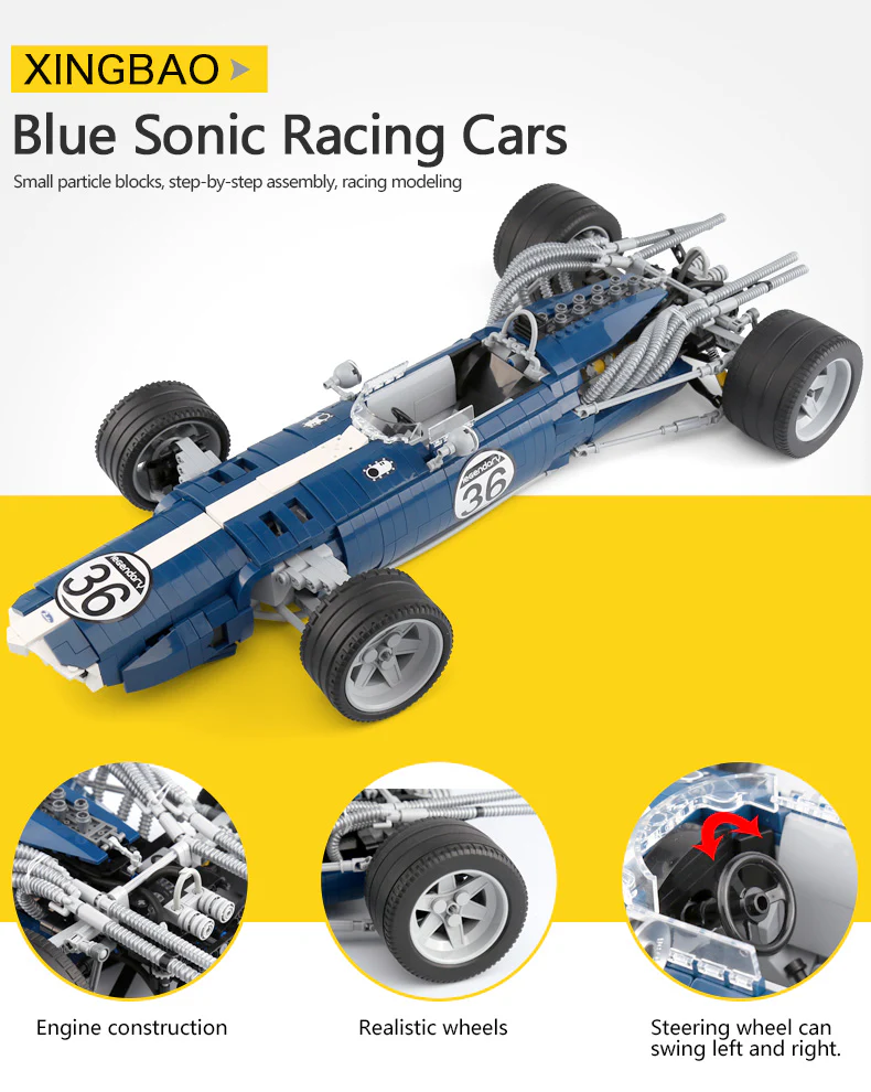 XINGBAO XB-03022 The Blue Racing Car - YWOBB