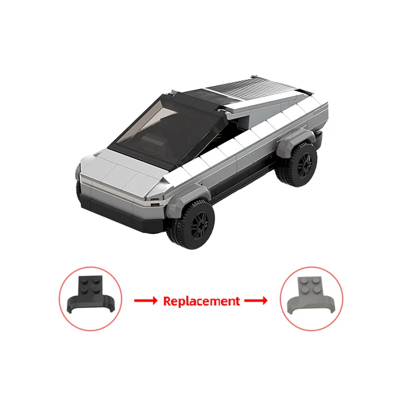 GOBRICKS MOC 165923 Tesla Cybertruck - Beast Mode - YWOBB