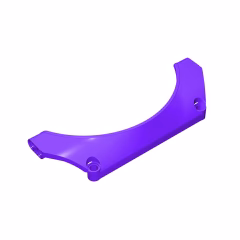 GOBRICKS GDS-1025 Panel Car Mudguard Arched 15 x 2 x 5 Straight Top - YWOBB