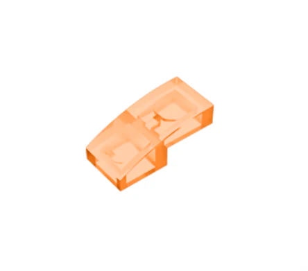 GOBRICKS GDS-656  Curved 2 x 1 - YWOBB
