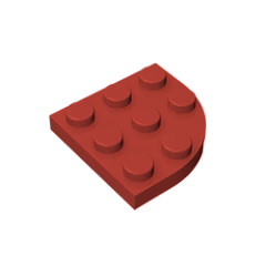 GOBRICKS GDS-570 Round Corner 3 x 3 - YWOBB