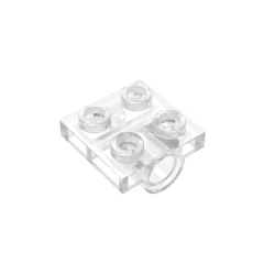 GOBRICKS GDS-848  Modified 2 x 2 with Pin Hole - Full Cross Support Underneath - YWOBB