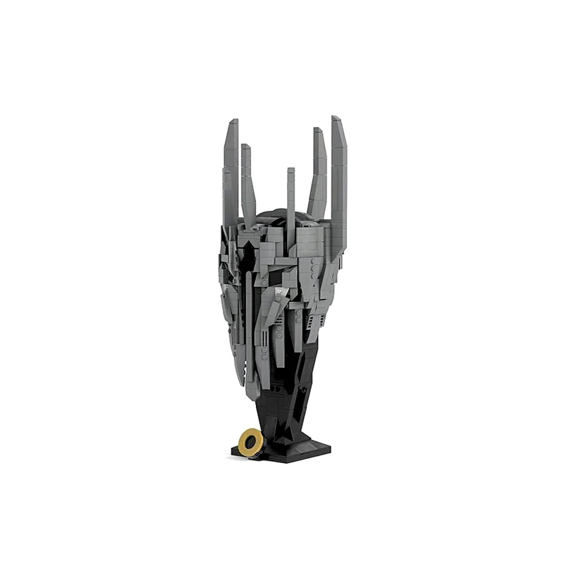 GOBRICKS MOC 179387 LOTR Sauron Helmet - YWOBB