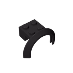 GOBRICKS GDS-1318 Mudguard 4 x 2 1/2 x 1 2/3 with Arch Round - YWOBB