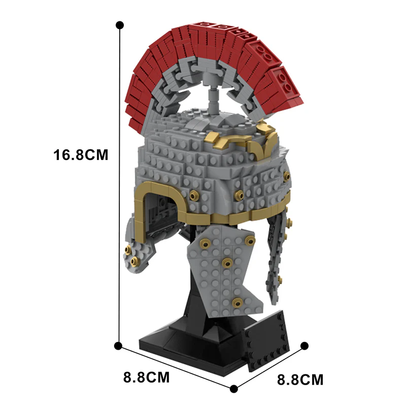 GOBRICKS MOC 89490 Roman Centurion (Helmet Collection) - YWOBB