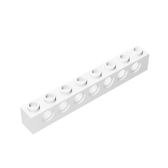 GOBRICKS GDS-627  Brick 1 x 8 with Holes - YWOBB