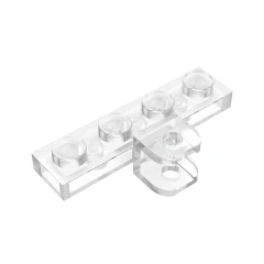 GOBRICKS GDS-1121 Modified 1 x 4 with Tow Ball Socket, Flattened with Holes - YWOBB