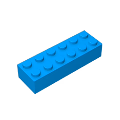 GOBRICKS GDS-543 Brick 2 x 6 - YWOBB