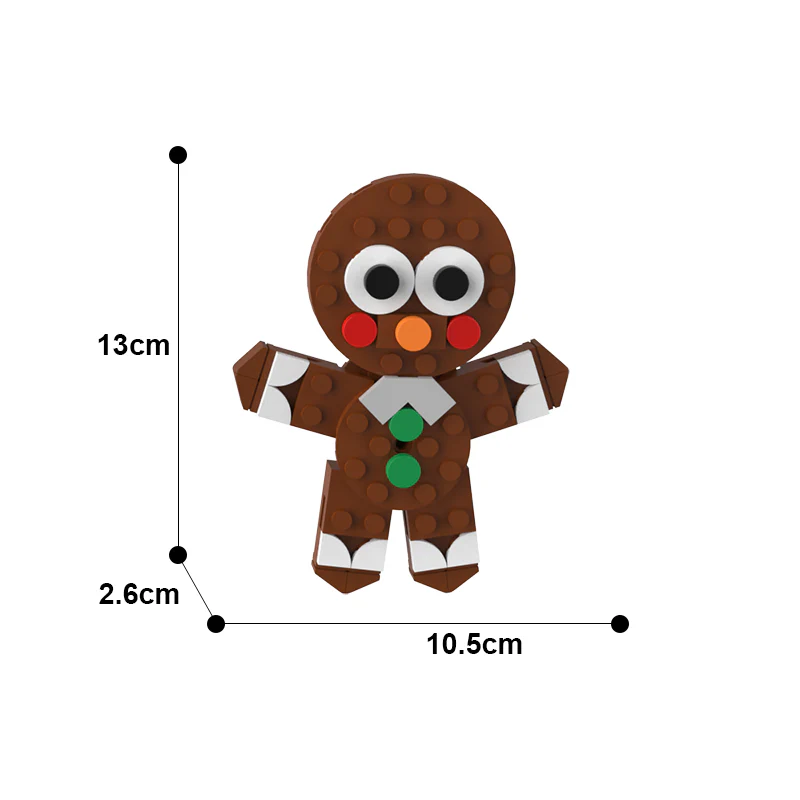 GOBRICKS MOC A0076Y06 Christmas pendant-Christmas bear - YWOBB