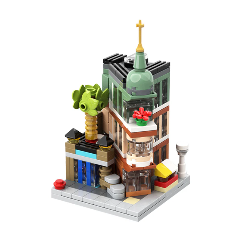 GOBRICKS MOC 99857 Mini Modular 10297 Boutique Hotel - YWOBB