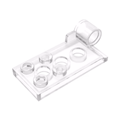 GOBRICKS GDS-975 Hinge Plate 2 x 4 with Pin Hole and 3 Holes - Bottom - YWOBB