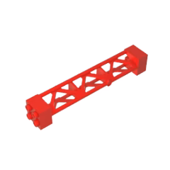 GOBRICKS GDS-M217 Support 2 x 2 x 10 Girder Triangular Vertical - Type 3 - 3 Posts 2 Sections - YWOBB