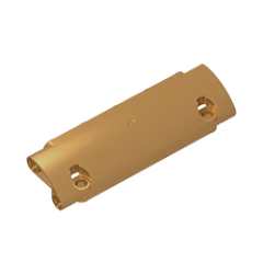 GOBRICKS GDS-1010 Panel Curved 11 x 3 with 2 Pin Holes through Panel Surface - YWOBB