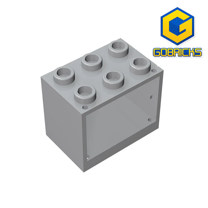 GOBRICKS GDS-1299 Cupboard 2 x 3 x 2 - Hollow Studs - YWOBB