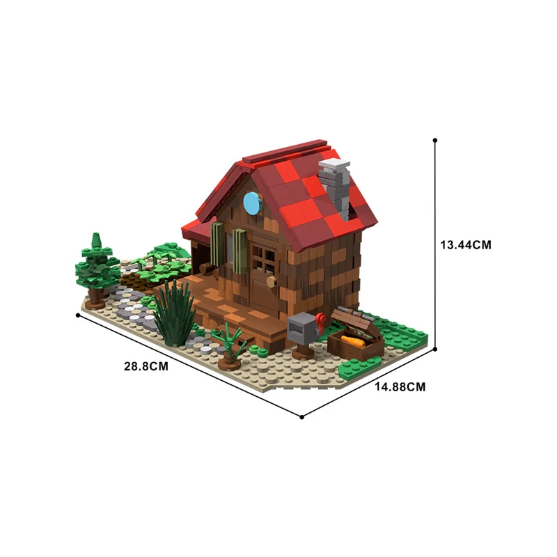 GOBRICKS MOC 125029 stardew valley farmhouse - YWOBB
